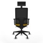 Office Chair with Headrest Piqueras y Crespo 1D066G1 Yellow