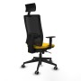 Office Chair with Headrest Piqueras y Crespo 1D066G1 Yellow