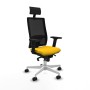 Office Chair with Headrest Piqueras y Crespo 2D026N1 Yellow