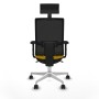 Office Chair with Headrest Piqueras y Crespo 2D026N1 Yellow