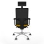 Office Chair with Headrest Piqueras y Crespo 2D086G1 Yellow