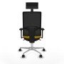 Office Chair with Headrest Piqueras y Crespo 3D086N1 Yellow