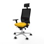 Office Chair with Headrest Piqueras y Crespo 3D086N1 Yellow