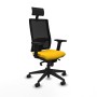Chaise de Bureau avec Appui-tête Piqueras y Crespo 2D066N1 Jaune