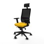 Chaise de Bureau avec Appui-tête Piqueras y Crespo 2D066N1 Jaune