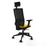 Chaise de Bureau avec Appui-tête Piqueras y Crespo 2D066N1 Jaune