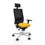 Chaise de Bureau avec Appui-tête Piqueras y Crespo 3D026N1 Jaune