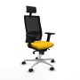 Office Chair with Headrest Piqueras y Crespo 2D086N1 Yellow