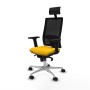 Office Chair with Headrest Piqueras y Crespo 2D086N1 Yellow