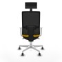 Office Chair with Headrest Piqueras y Crespo 4B026G1 Yellow