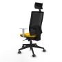 Office Chair with Headrest Piqueras y Crespo 4B066G1 Yellow