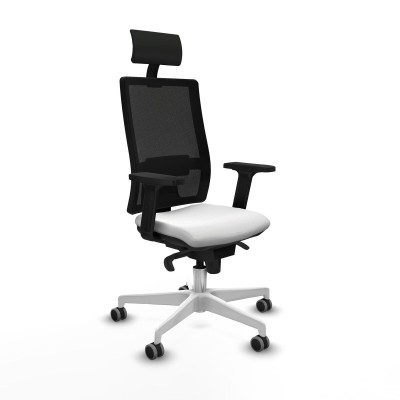 Office Chair with Headrest Piqueras y Crespo 2D026G1 White