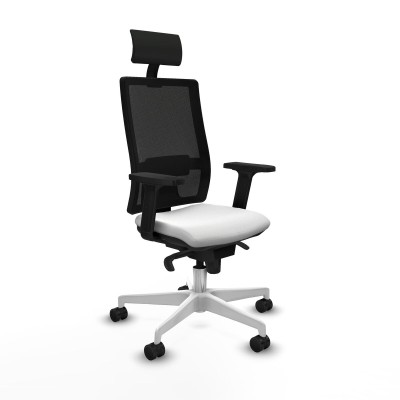 Office Chair with Headrest Piqueras y Crespo 2D026N1 White
