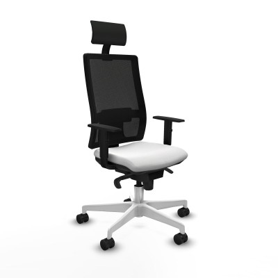 Office Chair with Headrest Piqueras y Crespo 1D026N1 White