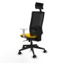 Office Chair with Headrest Piqueras y Crespo 4B066N1 Yellow
