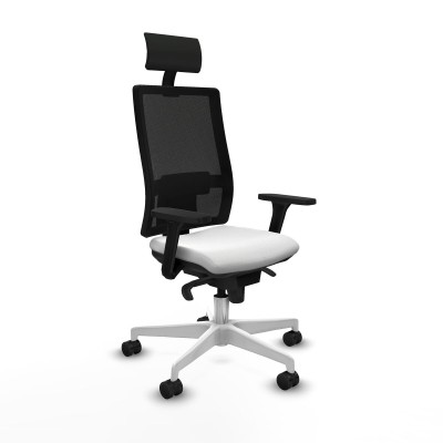 Office Chair with Headrest Piqueras y Crespo 3D026N1 White