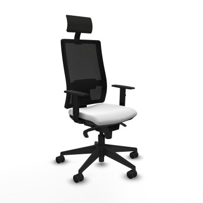 Office Chair with Headrest Piqueras y Crespo 1D066N1 White