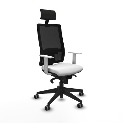 Office Chair with Headrest Piqueras y Crespo 4B066G1 White