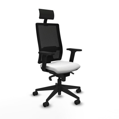 Office Chair with Headrest Piqueras y Crespo 2D066N1 White