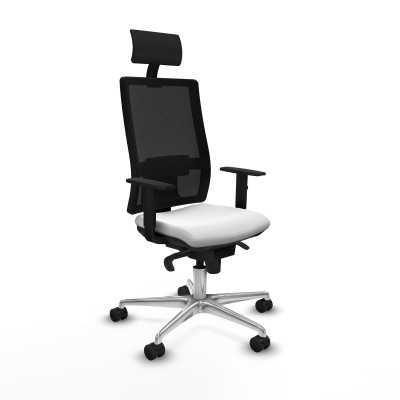 Office Chair with Headrest Piqueras y Crespo 1D086N1 White