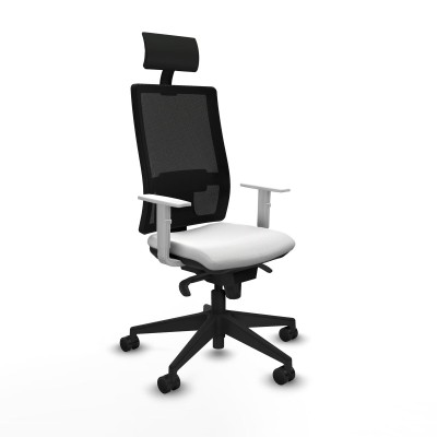 Office Chair with Headrest Piqueras y Crespo 4B066N1 White