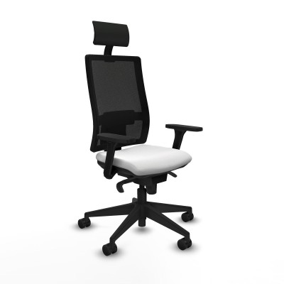 Office Chair with Headrest Piqueras y Crespo 3D066N1 White
