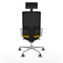 Office Chair with Headrest Piqueras y Crespo 4B086G1 Yellow