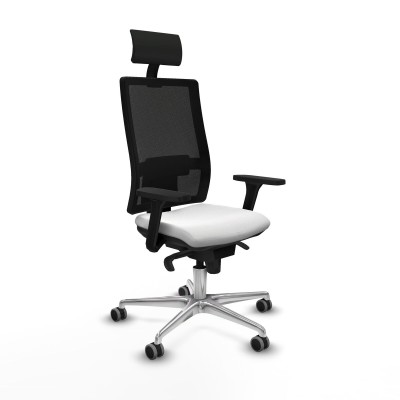 Office Chair with Headrest Piqueras y Crespo 3D086G1 White