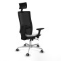 Office Chair with Headrest Piqueras y Crespo 3D086G1 White