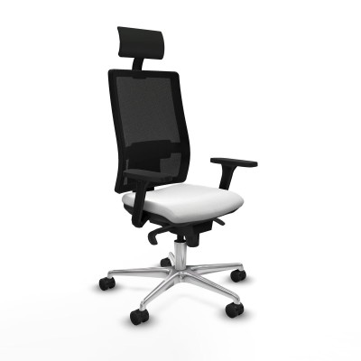 Office Chair with Headrest Piqueras y Crespo 3D086N1 White