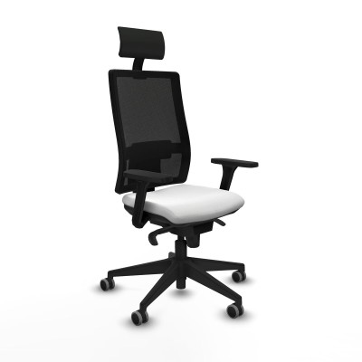 Office Chair with Headrest Piqueras y Crespo 3D066G1 White