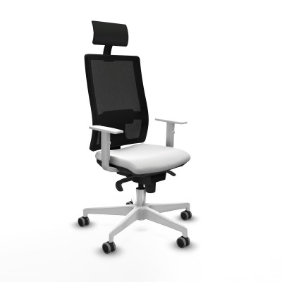 Office Chair with Headrest Piqueras y Crespo 4B026G1 White