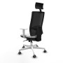 Office Chair with Headrest Piqueras y Crespo 4B026G1 White