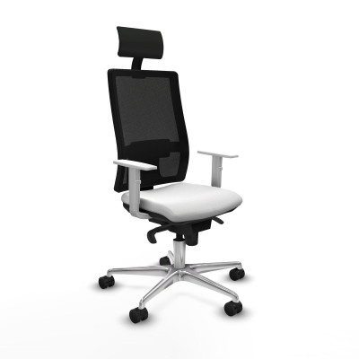 Office Chair with Headrest Piqueras y Crespo 4B086N1 White