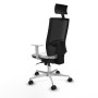 Office Chair with Headrest Piqueras y Crespo 4B086N1 White