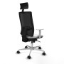 Office Chair with Headrest Piqueras y Crespo 4B086N1 White