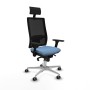 Office Chair with Headrest Piqueras y Crespo 3D086G1 Sky blue