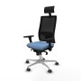 Office Chair with Headrest Piqueras y Crespo 3D086G1 Sky blue