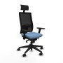 Office Chair with Headrest Piqueras y Crespo 3D066N1 Sky blue