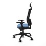 Office Chair with Headrest Piqueras y Crespo 3D066N1 Sky blue