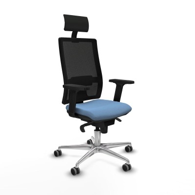 Office Chair with Headrest Piqueras y Crespo 2D086G1 Sky blue
