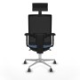 Office Chair with Headrest Piqueras y Crespo 2D086G1 Sky blue