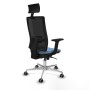 Office Chair with Headrest Piqueras y Crespo 2D086G1 Sky blue