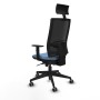Office Chair with Headrest Piqueras y Crespo 1D066G1 Sky blue