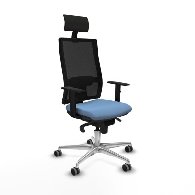 Chaise de Bureau avec Appui-tête Piqueras y Crespo 1D086G1 Bleu ciel