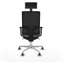 Office Chair with Headrest Piqueras y Crespo 1D086G1 Sky blue