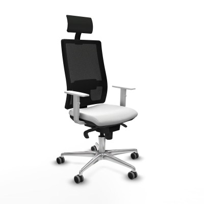 Office Chair with Headrest Piqueras y Crespo 4B086G1 White