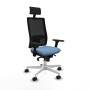 Office Chair with Headrest Piqueras y Crespo 3D026N1 Sky blue