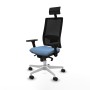 Office Chair with Headrest Piqueras y Crespo 3D026N1 Sky blue