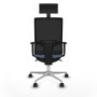 Office Chair with Headrest Piqueras y Crespo 1D086N1 Sky blue